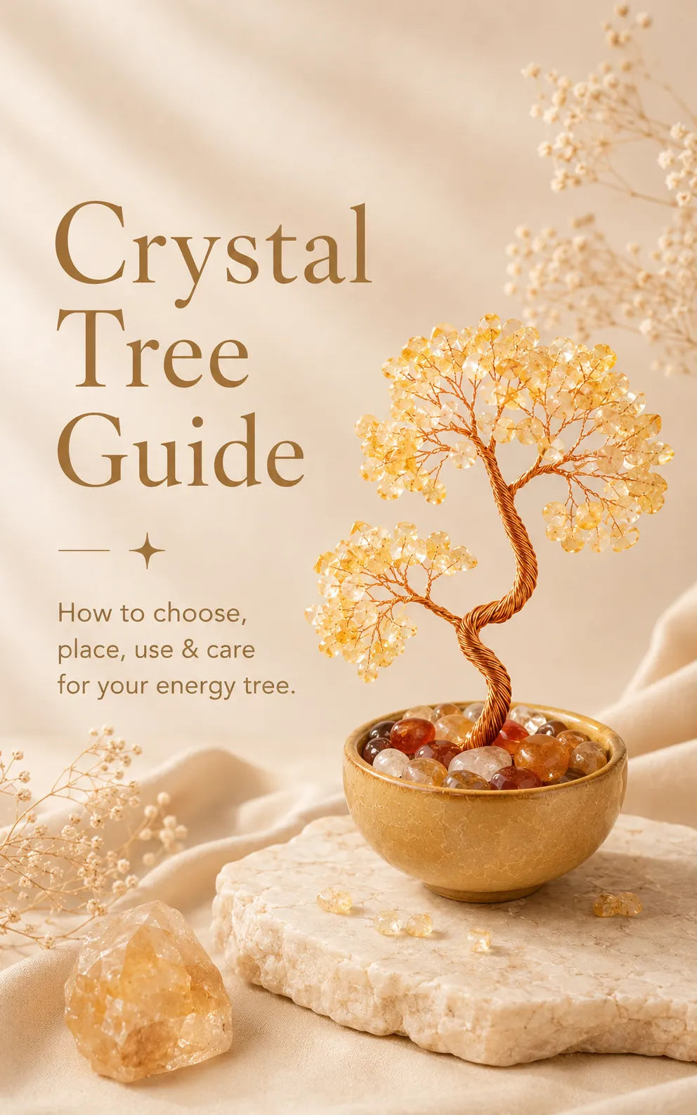 Crystal Tree User Guide: How to select, place, use and care for your energy crystal tree