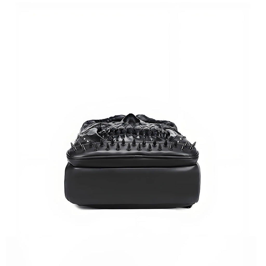 Dark Aesthetic Skull Relief Bag - Waterproof Goth Punk Laptop Backpack