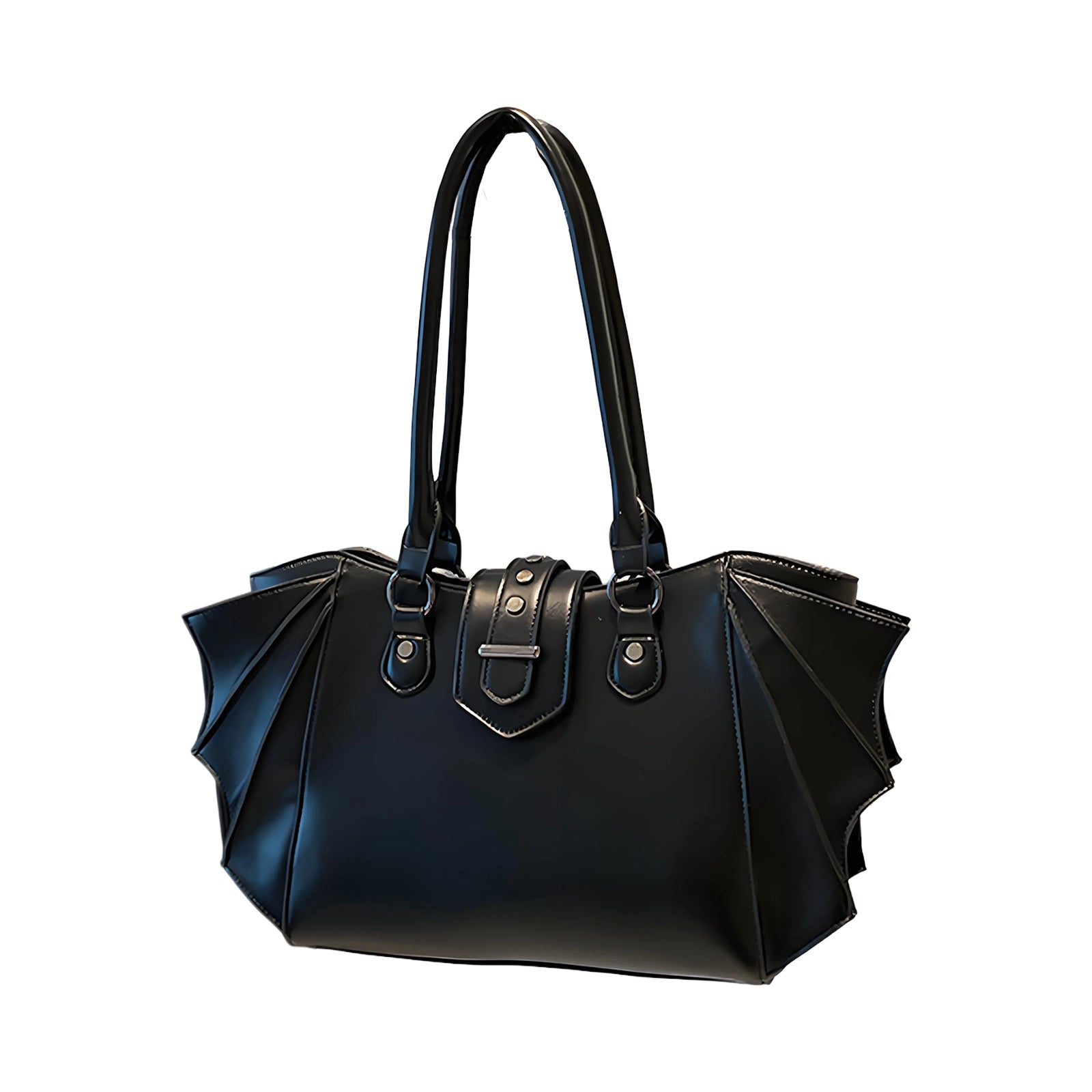 Alternative Fashion Bat Wing Satchel Detachable Strap Handbag