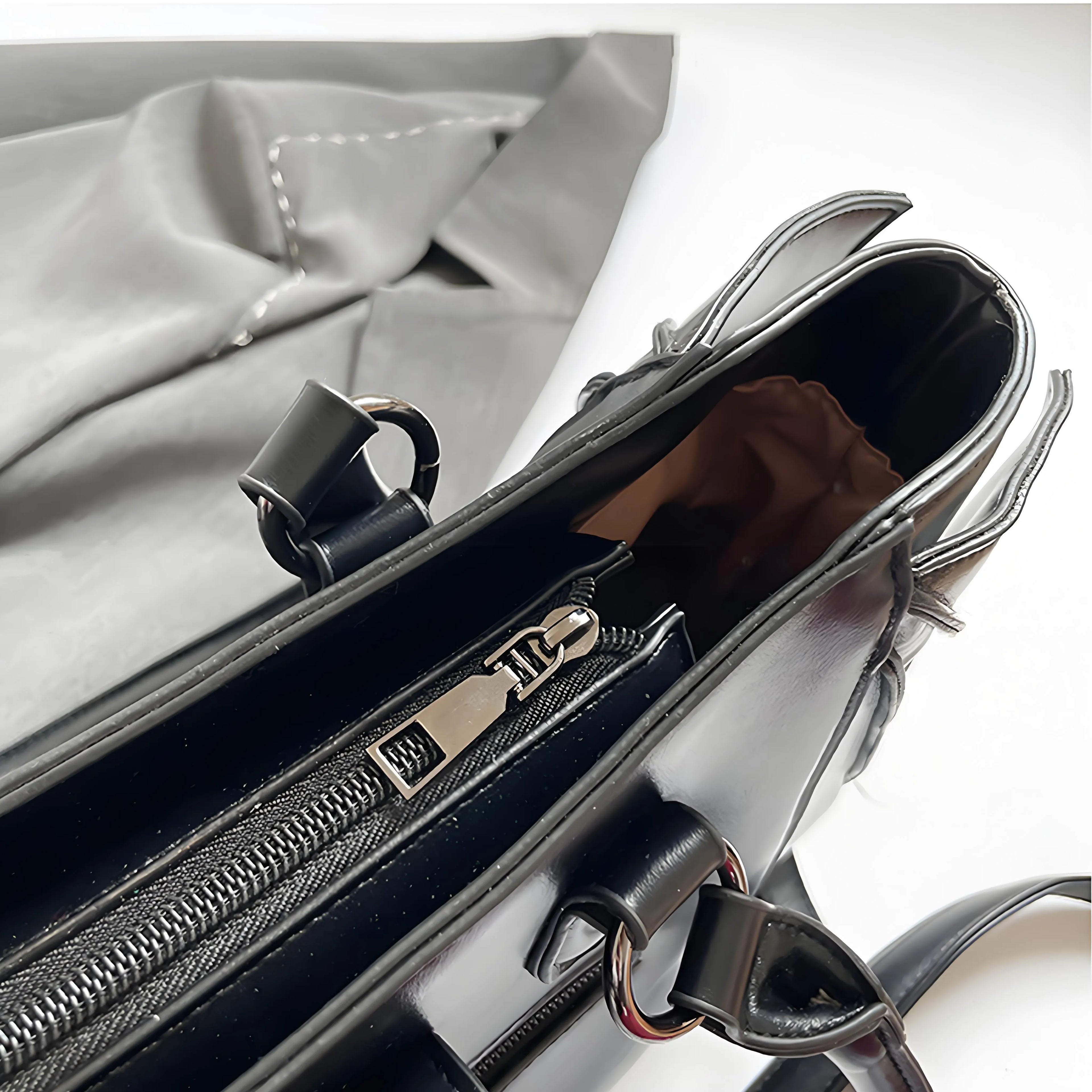 Alternative Fashion Bat Wing Satchel Detachable Strap Handbag