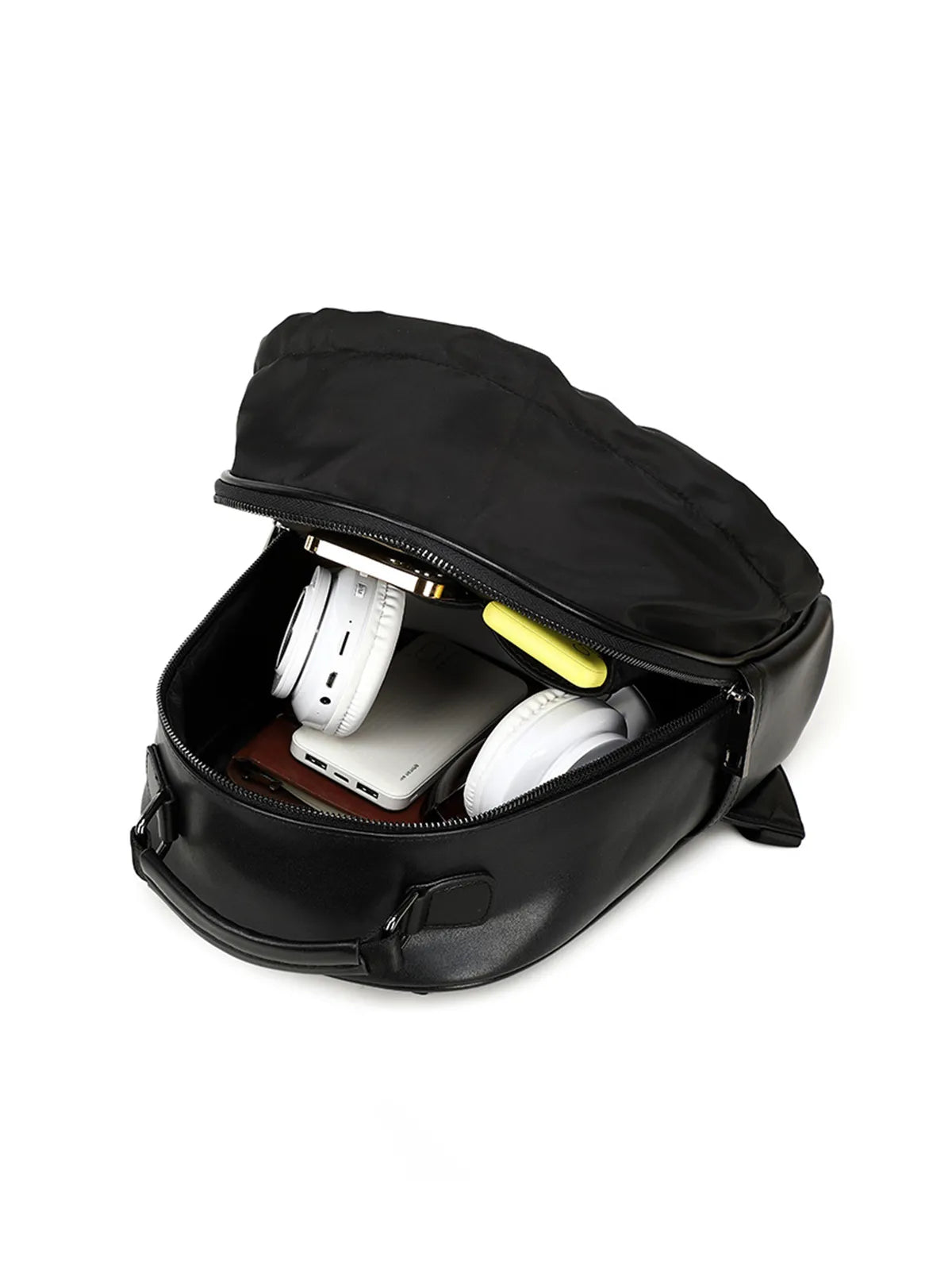 Gothic 3D Skull Backpack with Hood Dark Aesthetic Studded PU Leather Rucksack