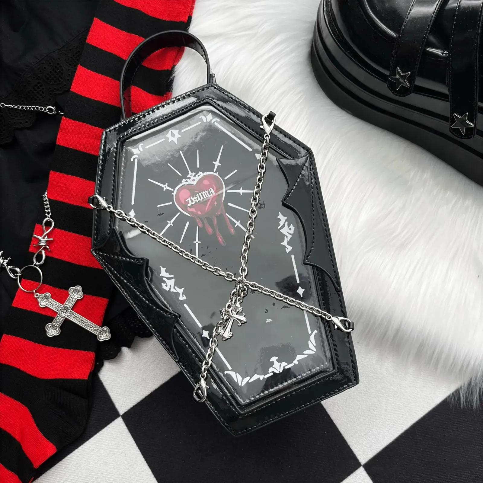 Goth Coffin Display Bag