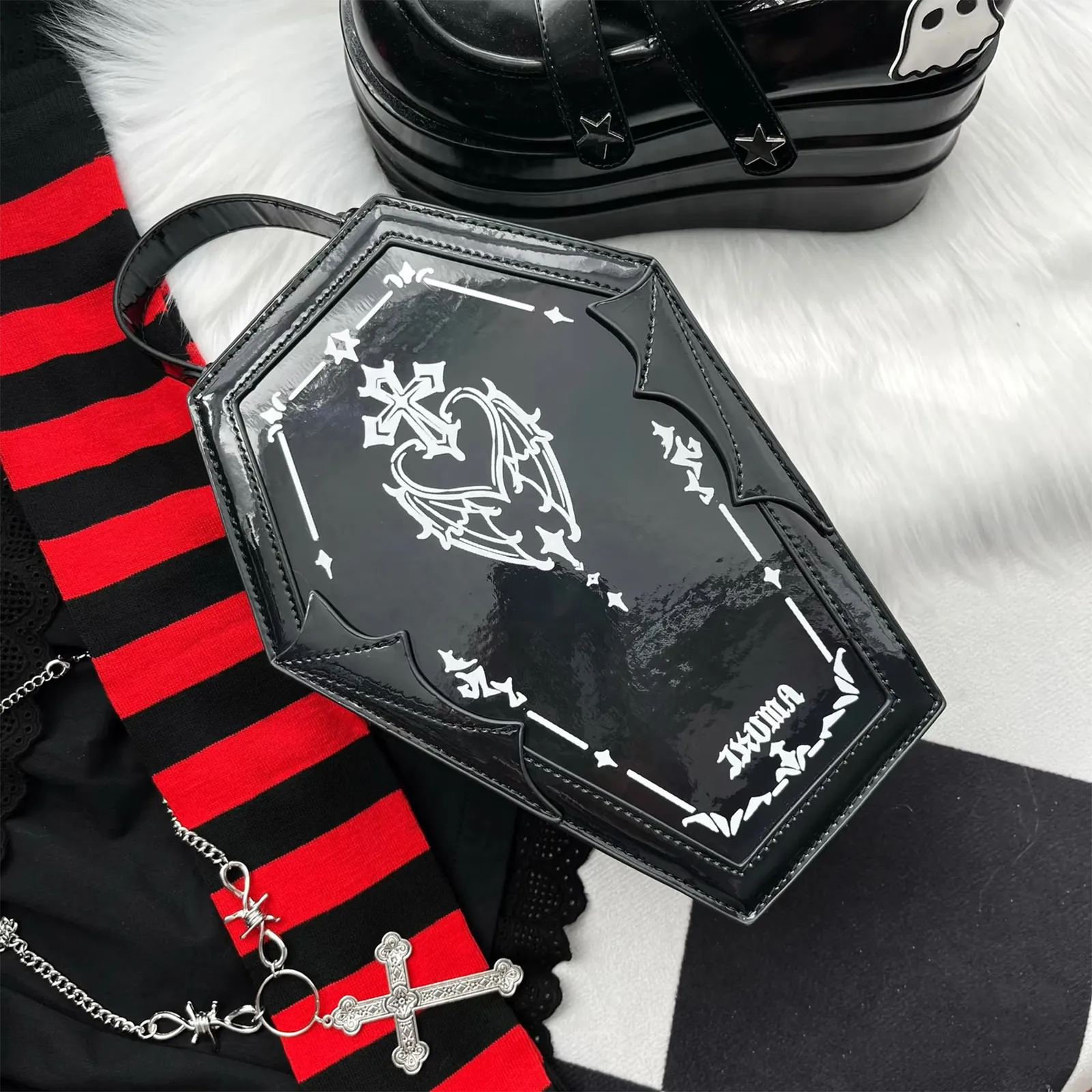 Goth Coffin Display Bag