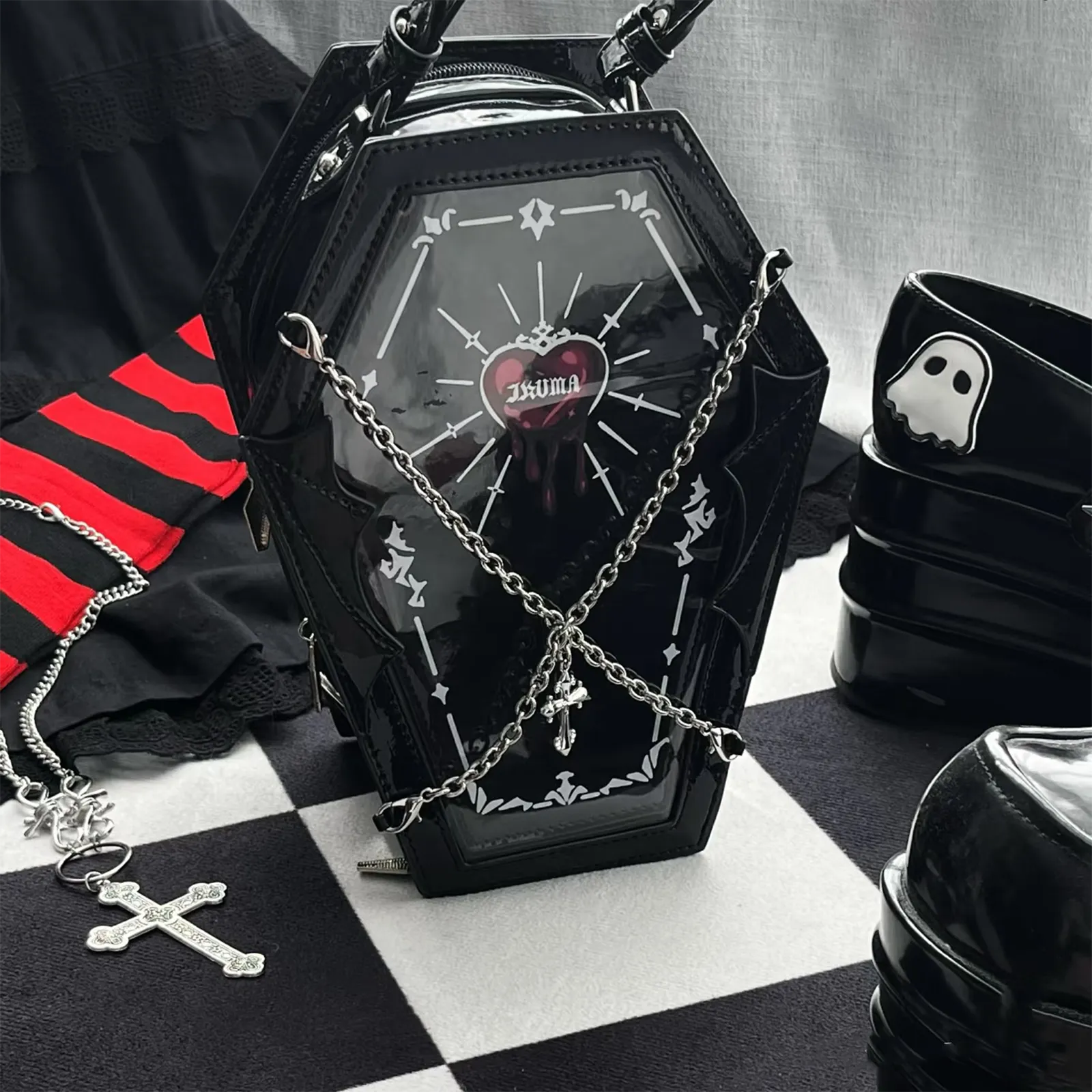 Goth Coffin Display Bag