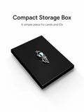 Blue Demon Eyes Pocket Case _ Black Metal Hard-Shell Organizer