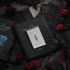 Blue Demon Eyes Pocket Case _ Silver Metal Hard-Shell Organizer—accessory showcasing blue Demon Eyes Pocket Silver.