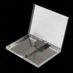 Blue Demon Eyes Pocket Case _ Silver Metal Hard-Shell Organizer—accessory showcasing blue Demon Eyes Pocket Silver.