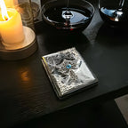 The Seraphim Reliquary Pocket Case _ Silver Metal Hard-Shell Organizer—accessory with seraphim Reliquary Pocket Silver
