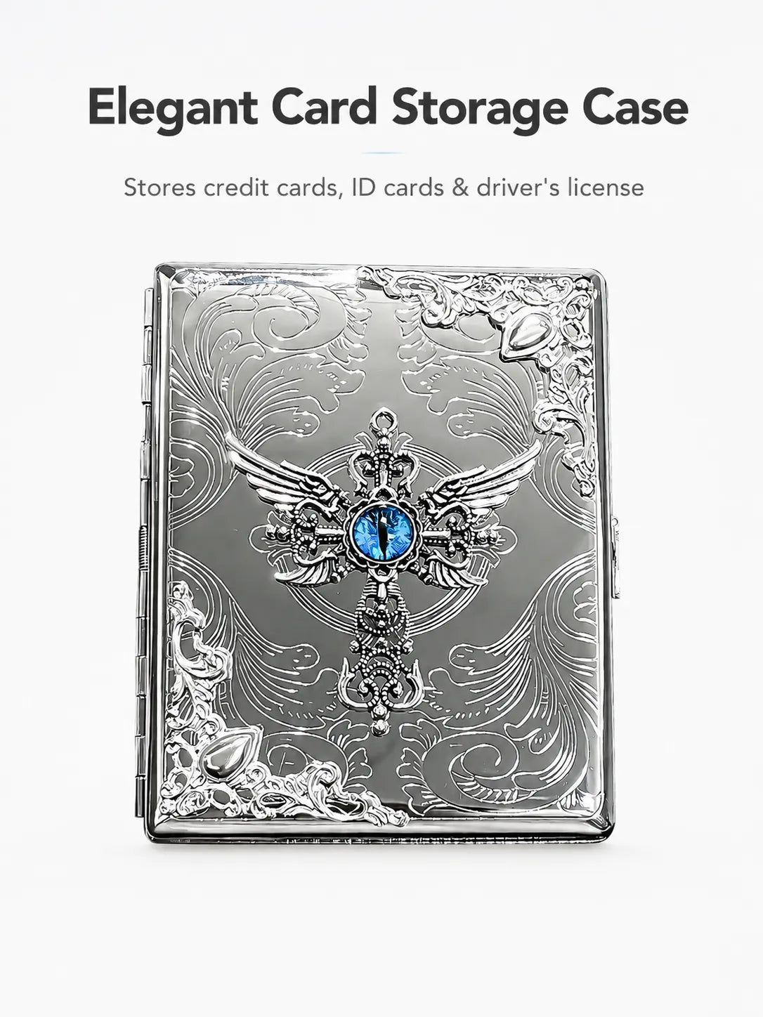 Seraphim Reliquary Energy Pocket Case – Silver Metal Hard-Shell Organizer