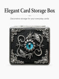 Wyrm-Guard Energy Vault Case – Black Leather Silver Metal Organizer