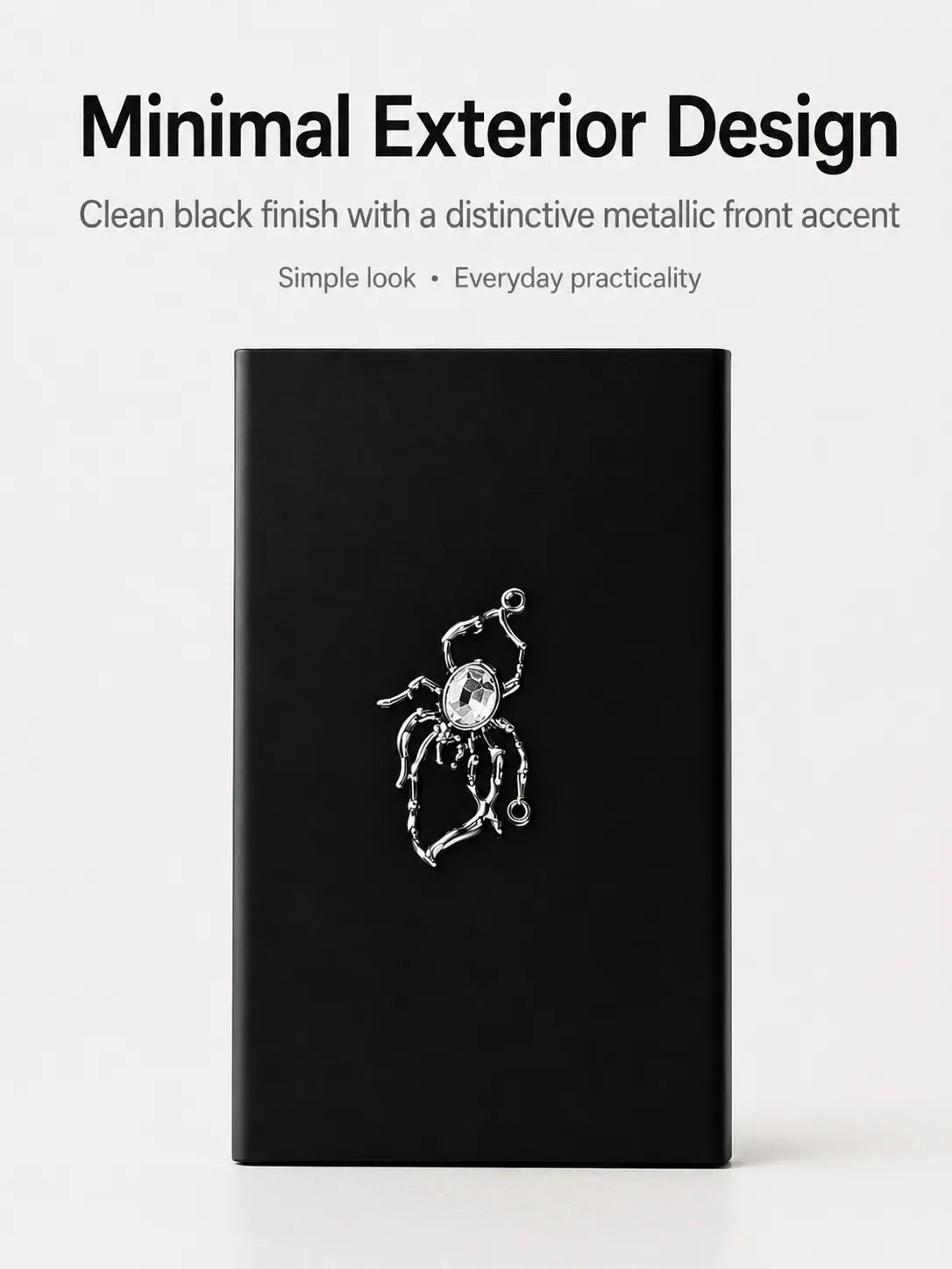 Frost Weaver Energy Tall Pocket Case – Black Metal Hard-Shell Organizer