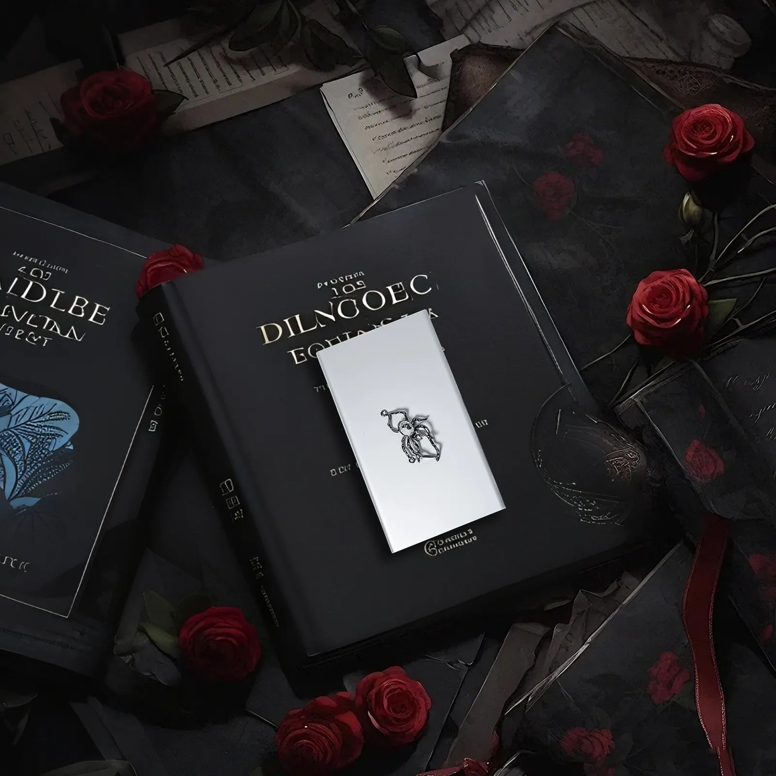 The Shadow Weaver's Tall Keeper _ Silver Metal Hard-Shell Organizer—accessory with shadow Weaver s Tall Keeper.