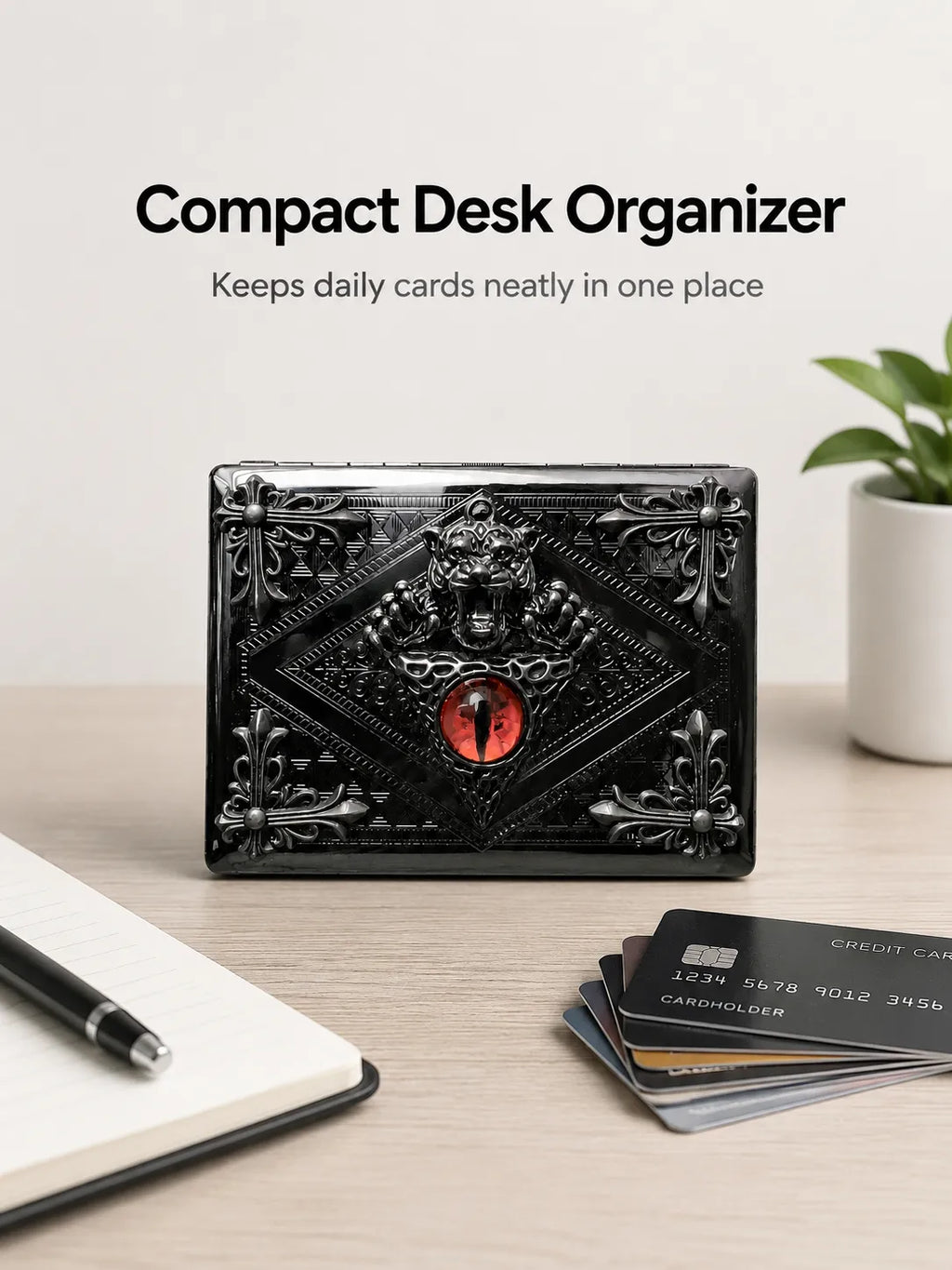 Blood Beast Vault Energy Pocket Case – Black Metal Hard-Shell Organizer