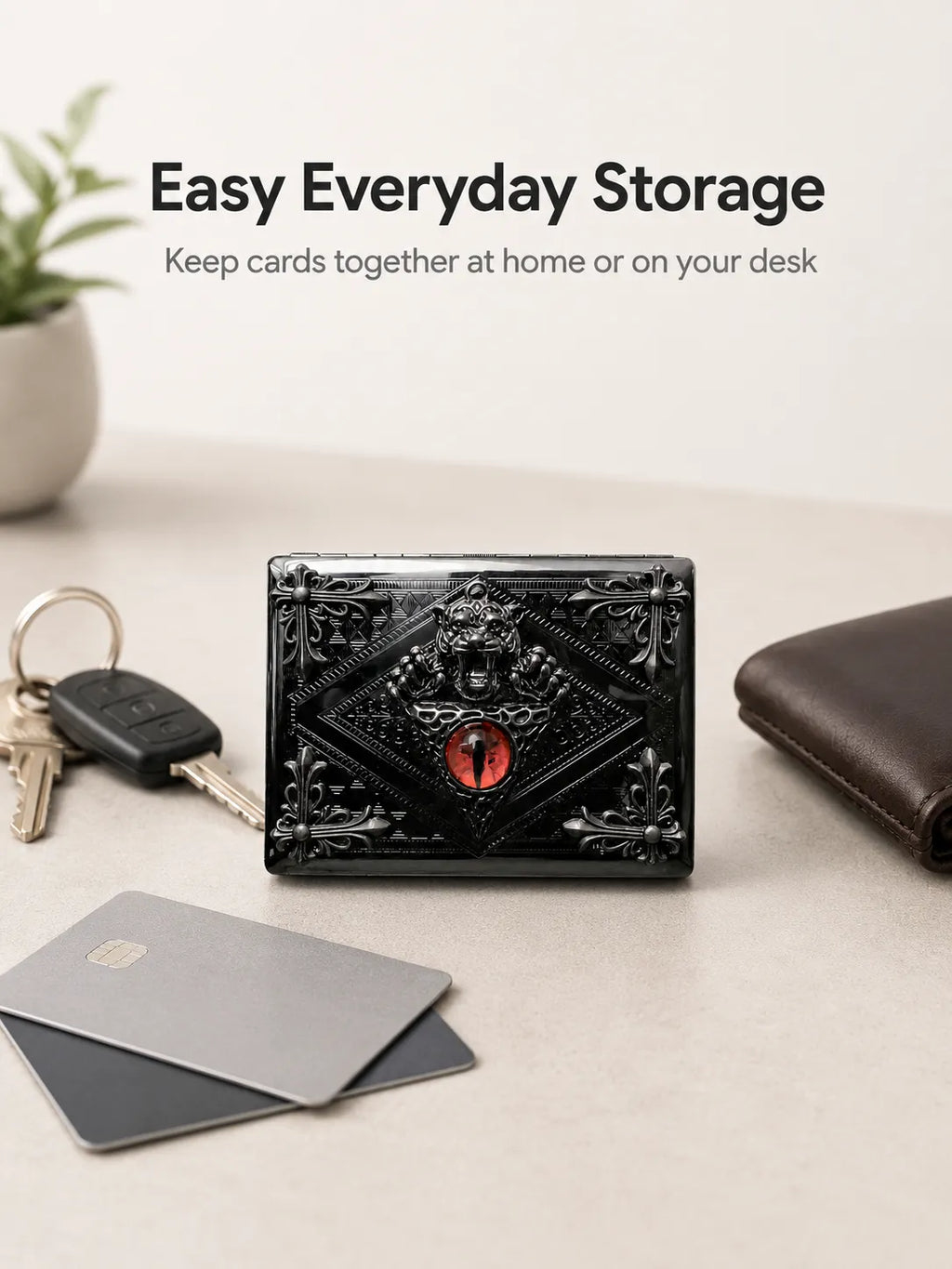 Blood Beast Vault Energy Pocket Case – Black Metal Hard-Shell Organizer