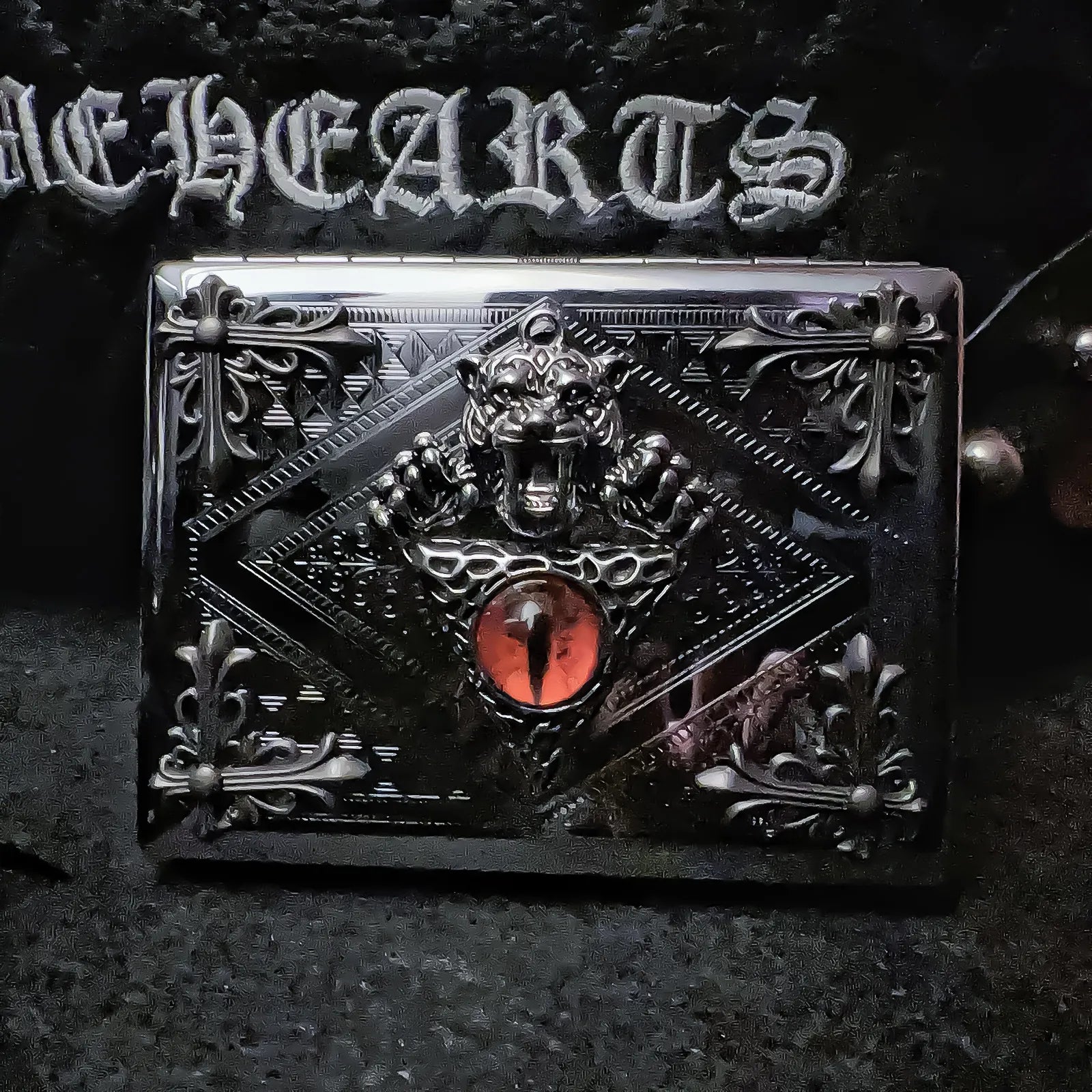 The Blood Beast Vault Case _ Silver Metal Hard-Shell Organizer—accessory with blood Beast Vault Silver Metal.