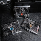 The Amber Sovereign Vault Case _ Silver Metal Hard-Shell Organizer—accessory with amber Sovereign Vault Silver Metal