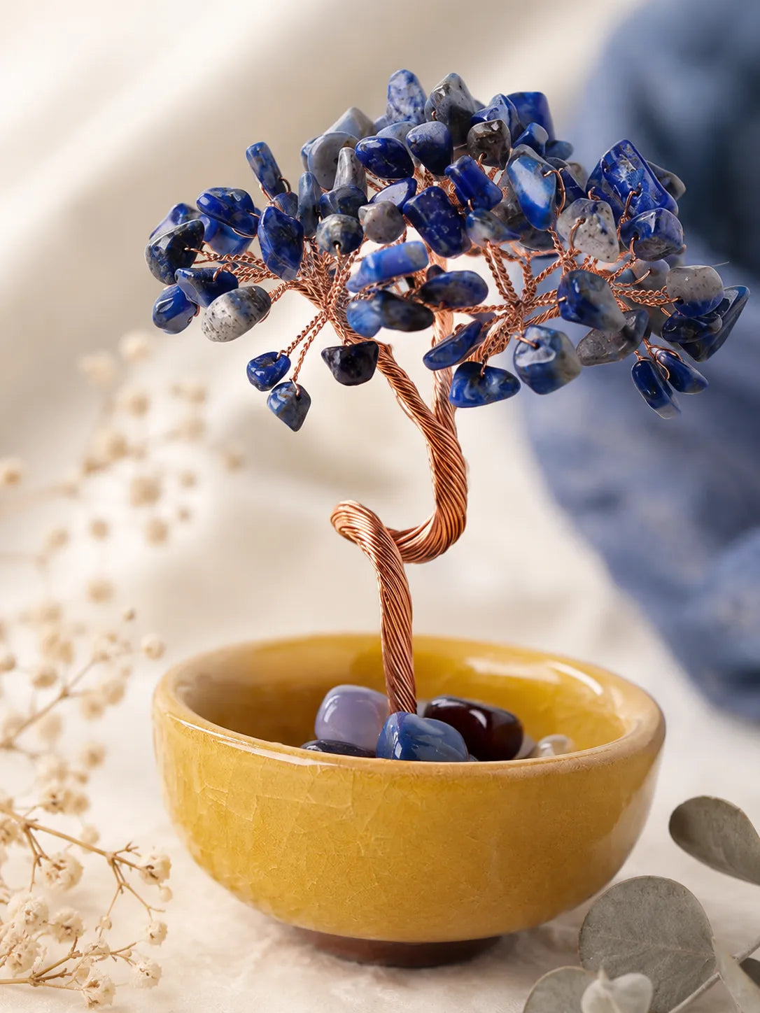 Energy Crystal Tree - Lapis Lazuli, Truth, Communication, Insight, Noble energy