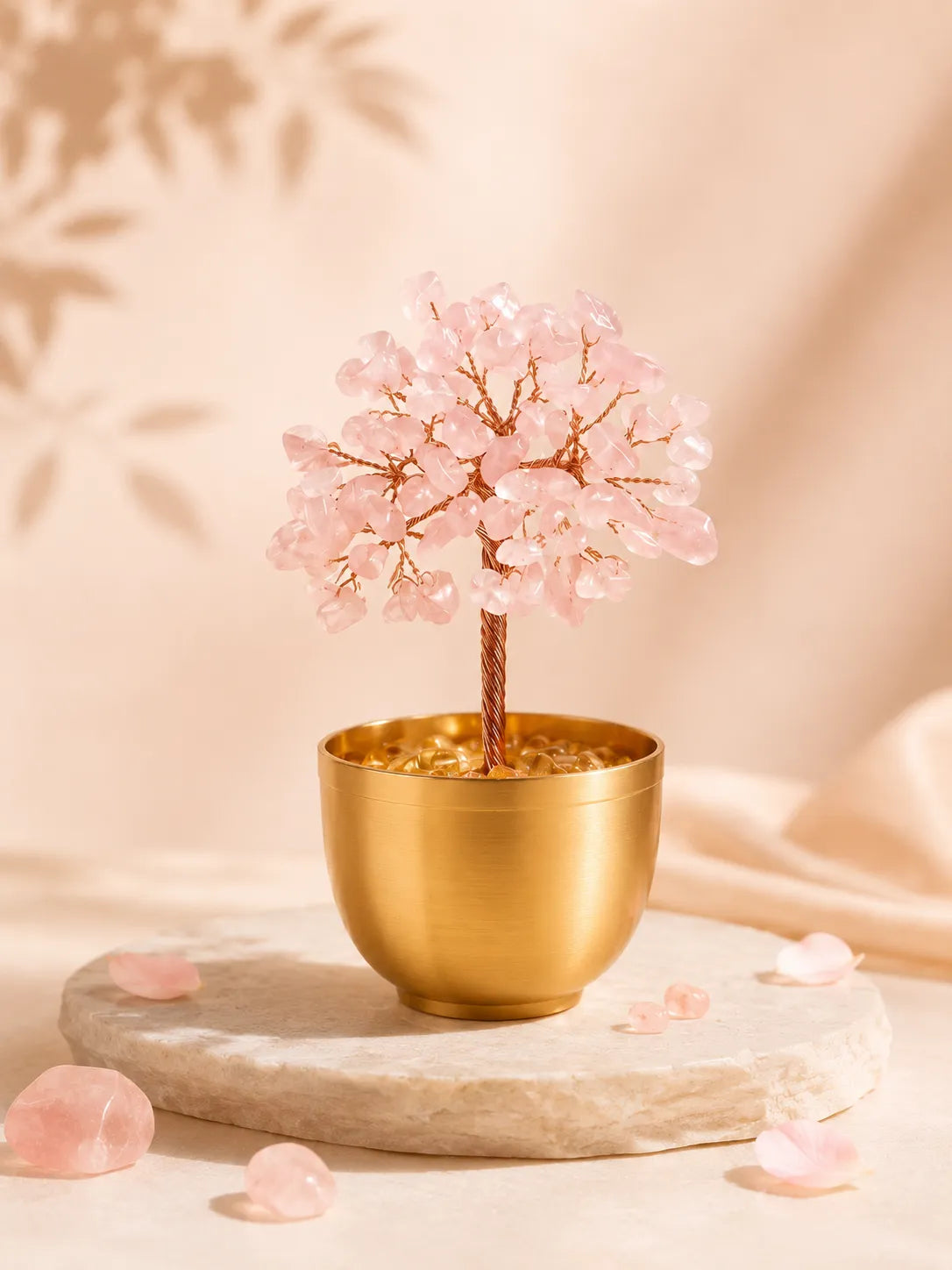 Blessing Bowl Energy Crystal Tree - Pink Quartz, Love, Popularity, Tenderness, Self-acceptance