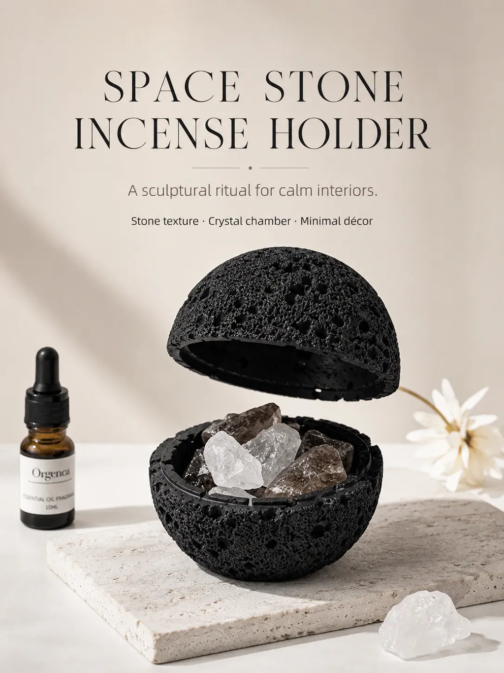 Spherical Volcanic Stone Diffuser Stone