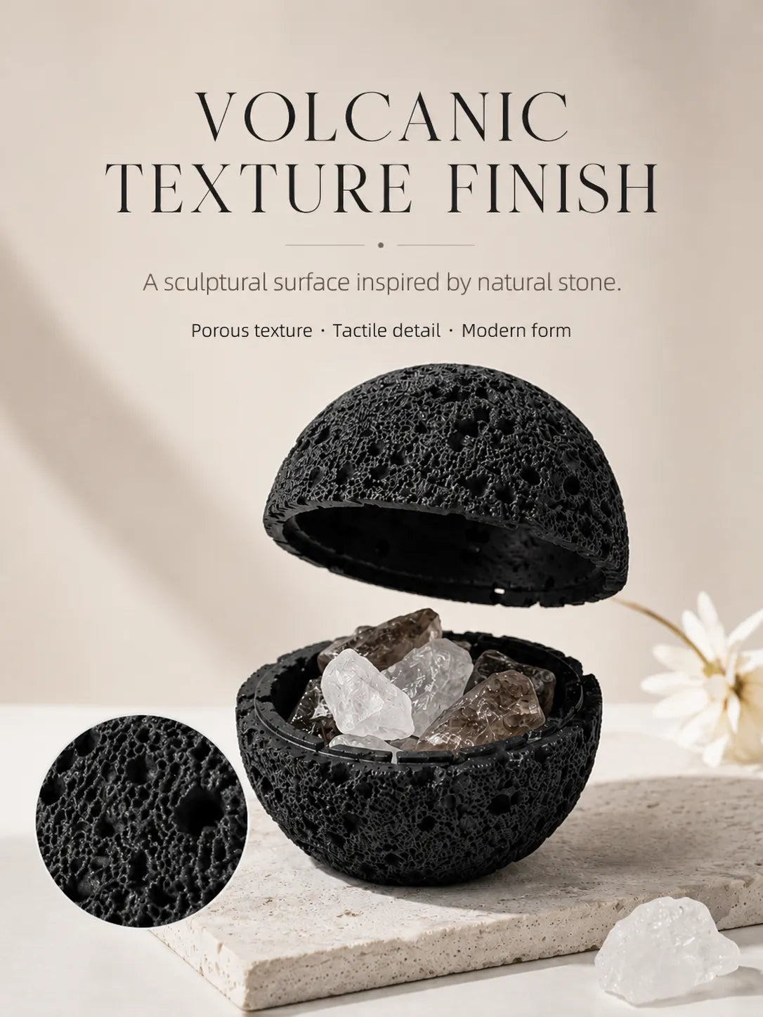Spherical Volcanic Stone Diffuser Stone