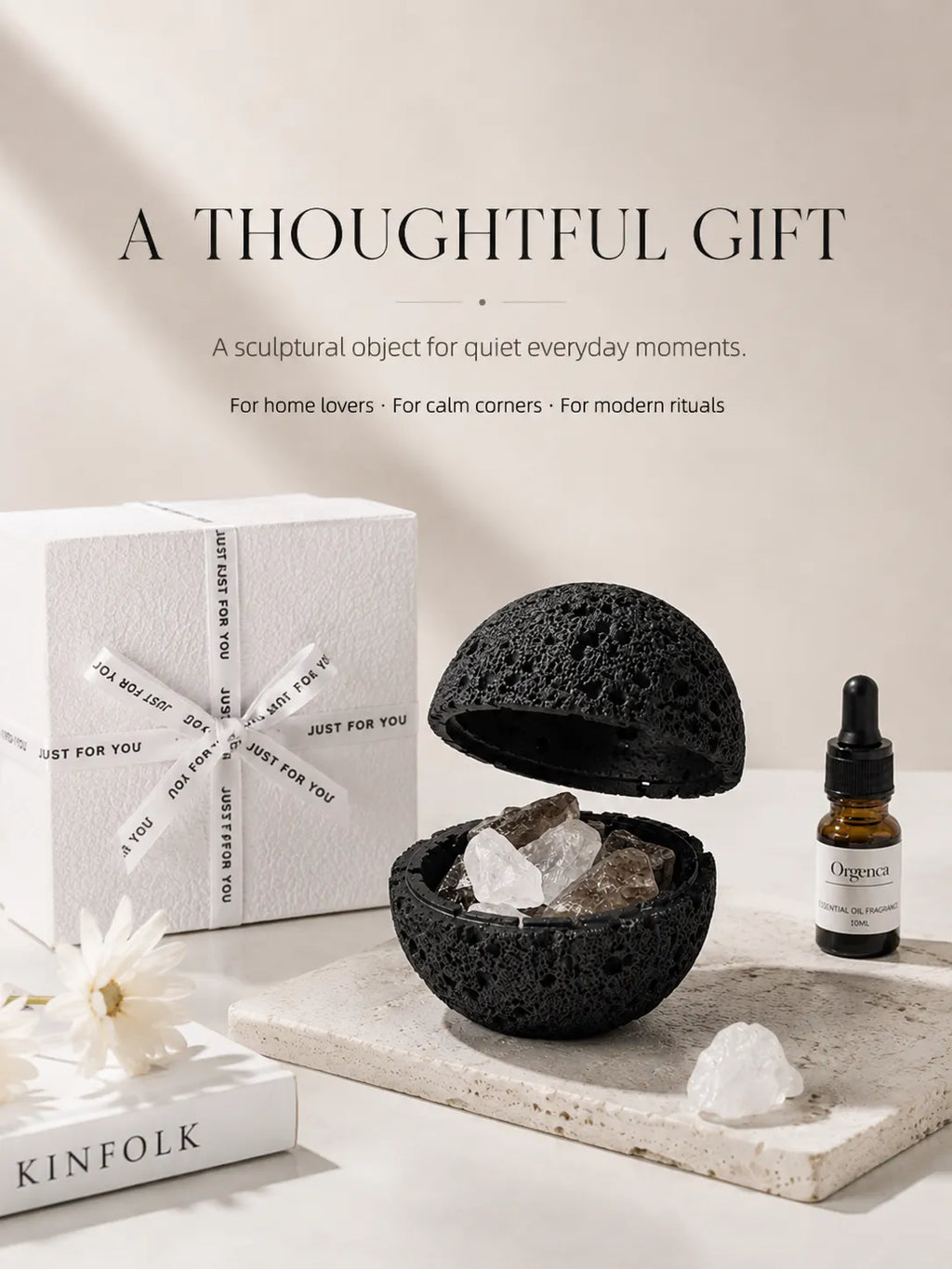 Spherical Volcanic Stone Diffuser Stone