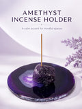Natural Amethyst Incense Holde