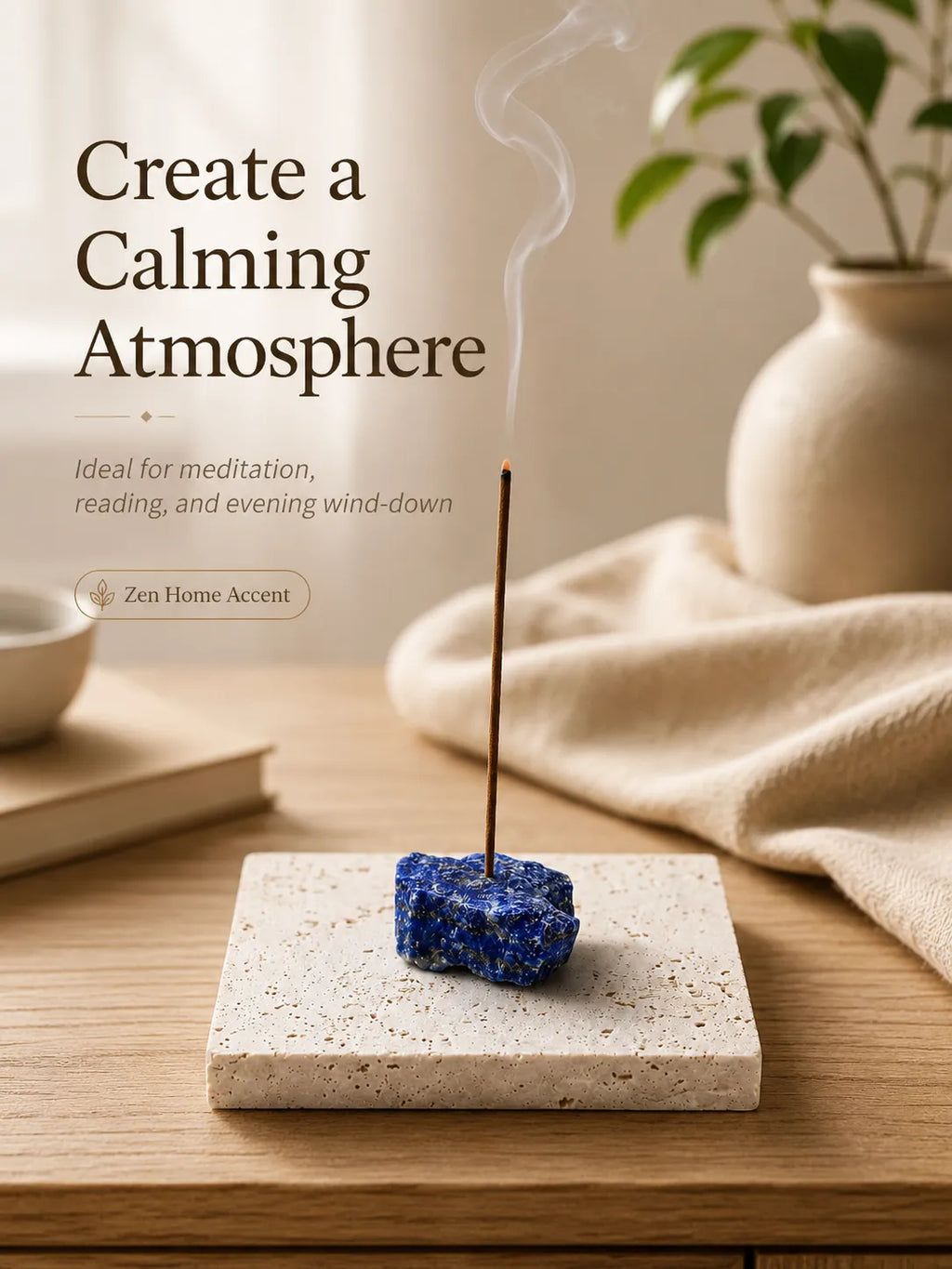 Natural Natural Lapis Lazuli Incense Holde