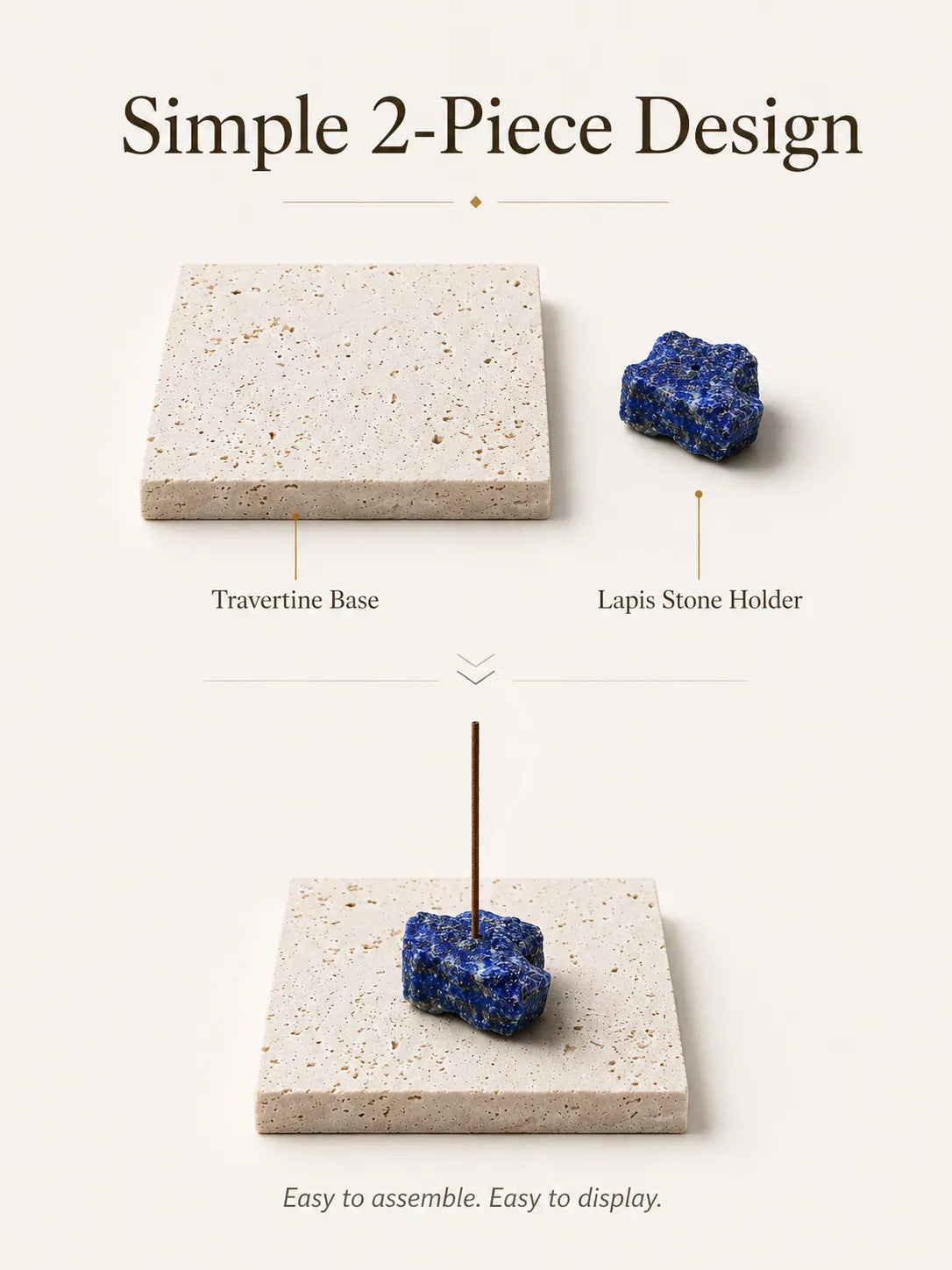 Natural Natural Lapis Lazuli Incense Holde