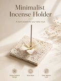 Ceramic & Volcanic Stone Lotus Incense Holder