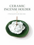 Ceramic Peony Incense Holder