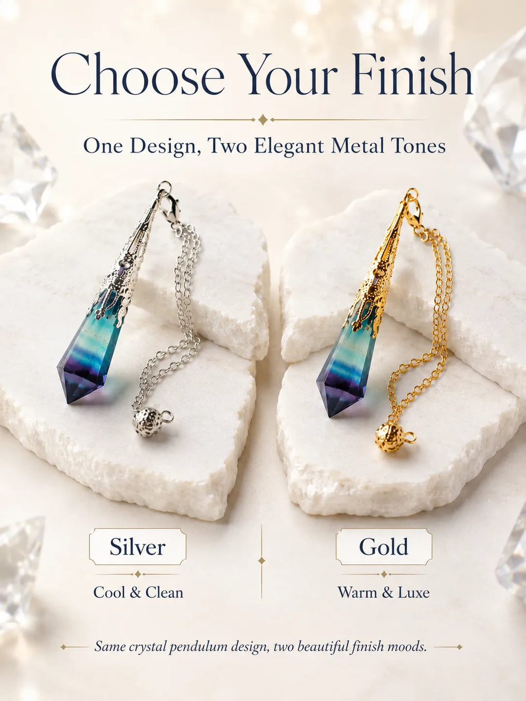 Gradient Crystal Pendulum
