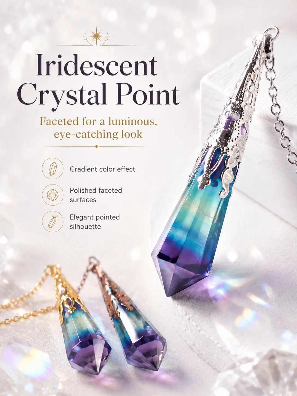 Gradient Crystal Pendulum