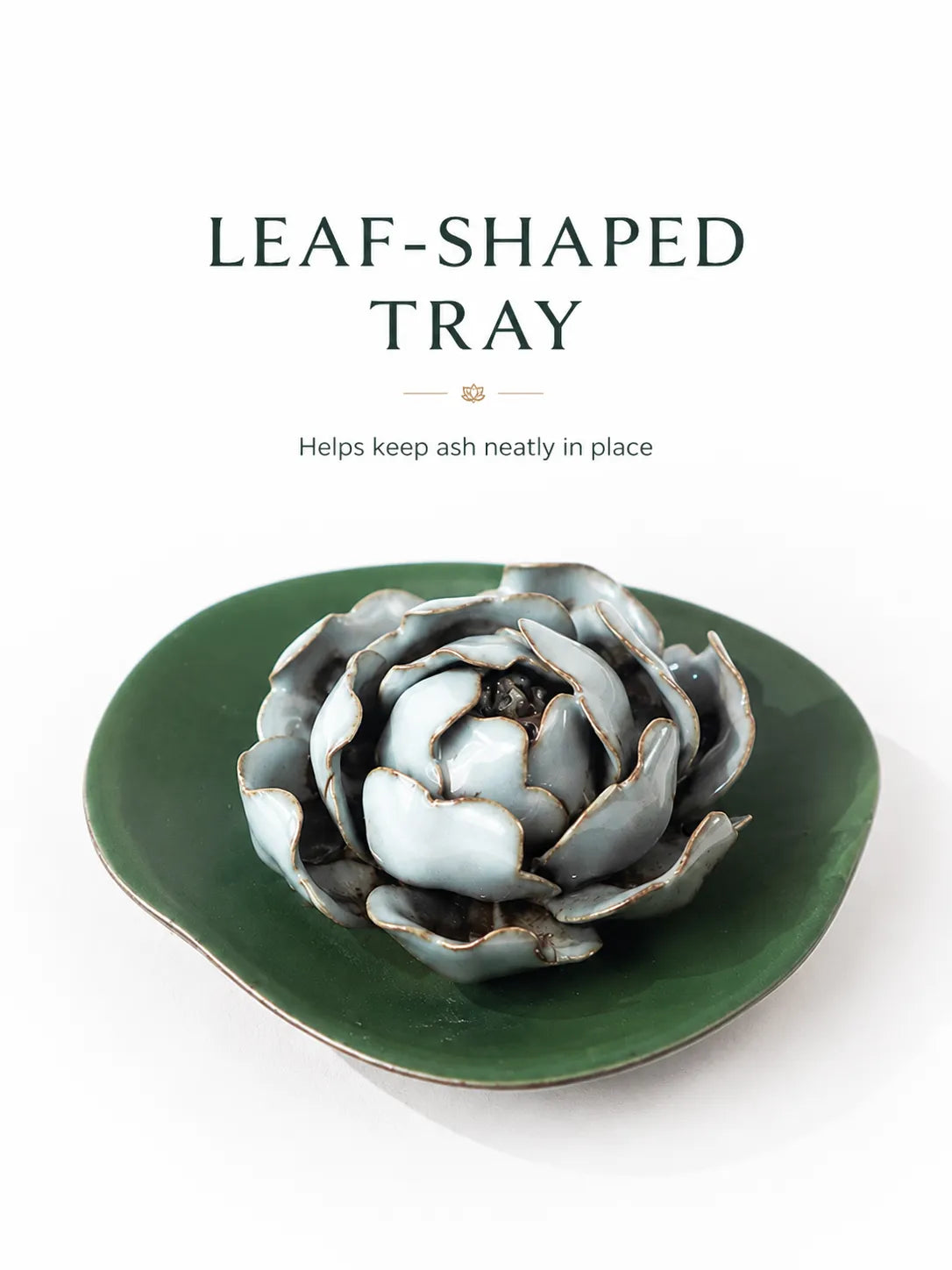 Ceramic Peony Incense Holder