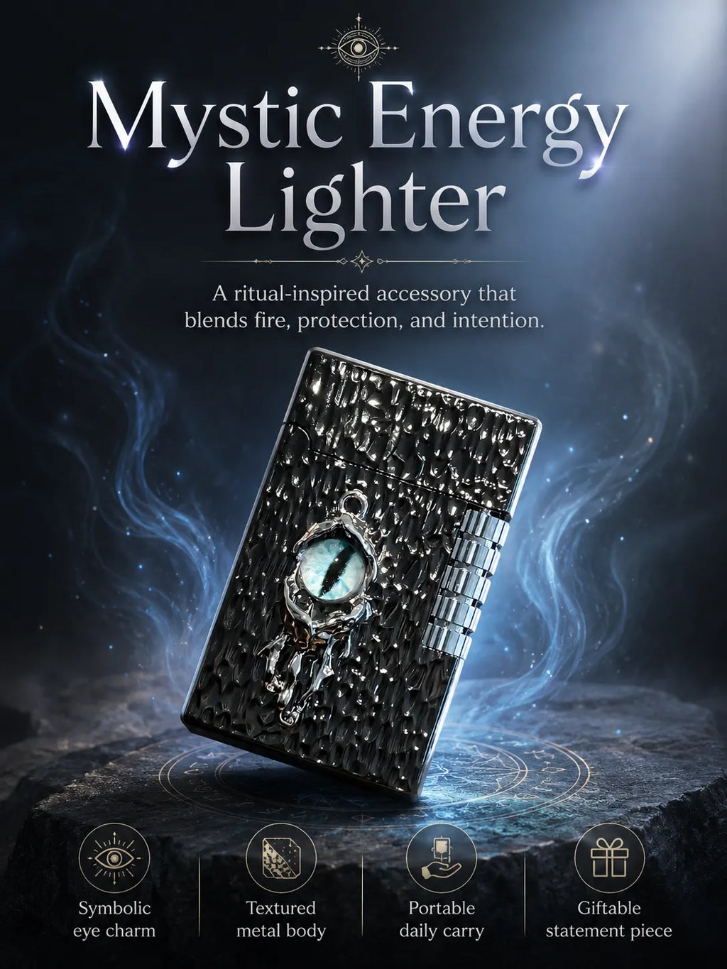 Azure Gaze Energy – Black Dragon Eye for Focus and Good Fortune