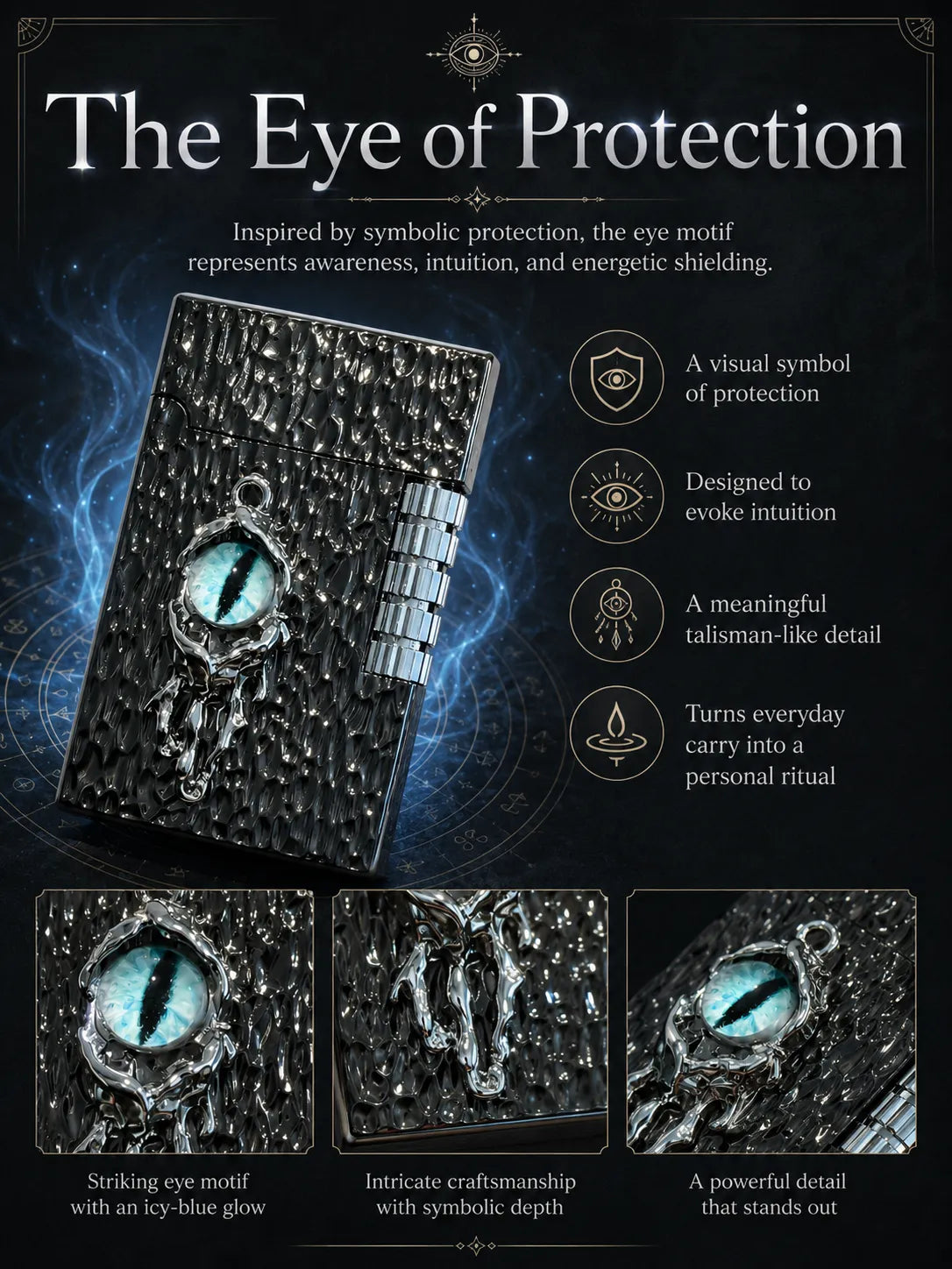 Azure Gaze Energy – Black Dragon Eye for Focus and Good Fortune