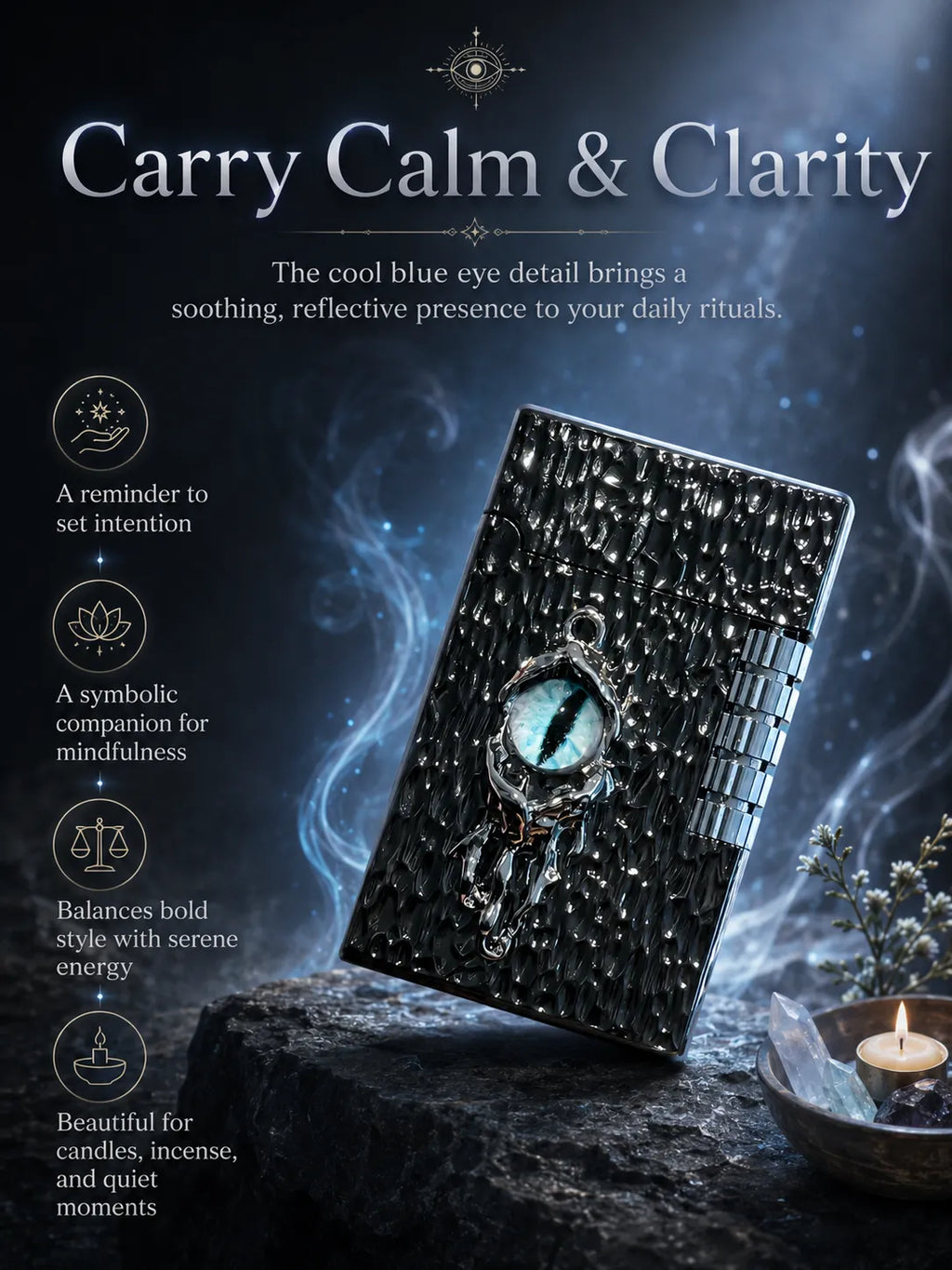 Azure Gaze Energy – Black Dragon Eye for Focus and Good Fortune