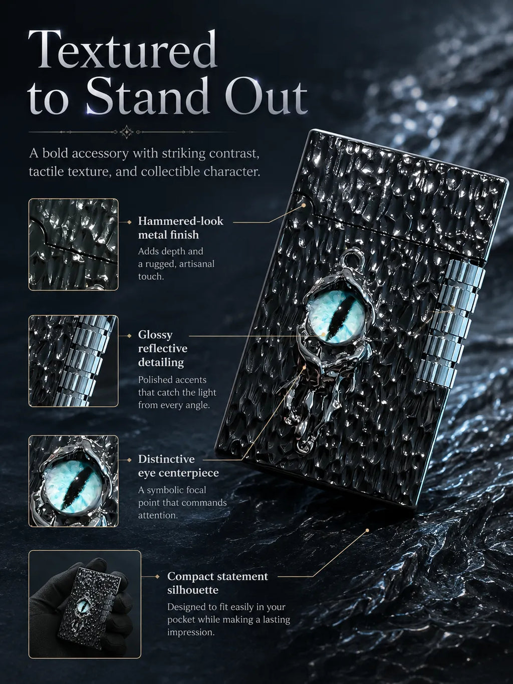 Azure Gaze Energy – Black Dragon Eye for Focus and Good Fortune
