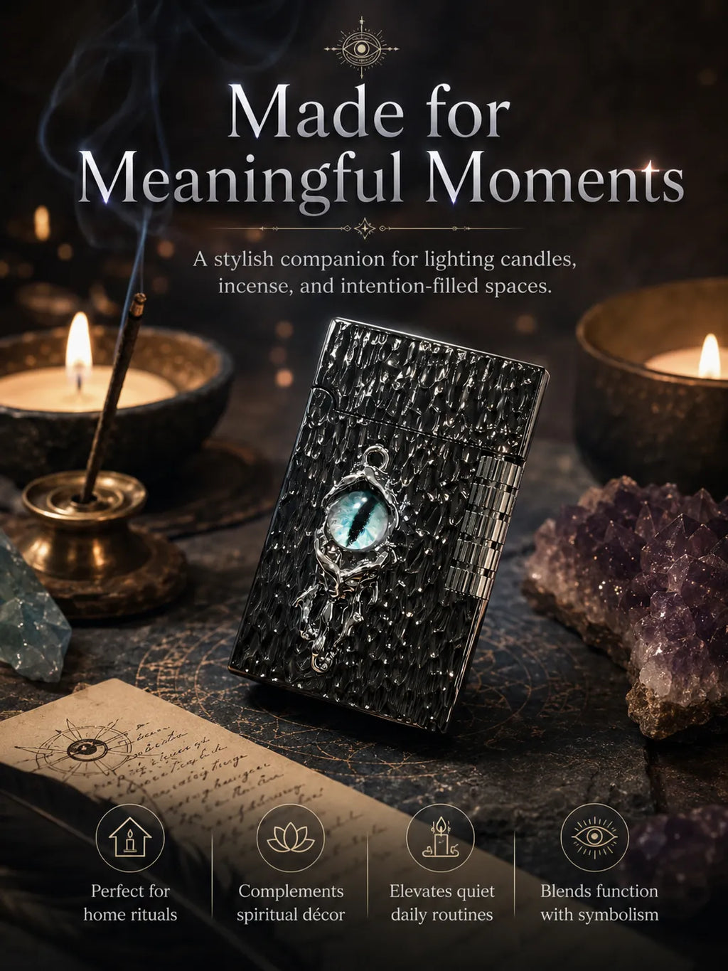 Azure Gaze Energy – Black Dragon Eye for Focus and Good Fortune