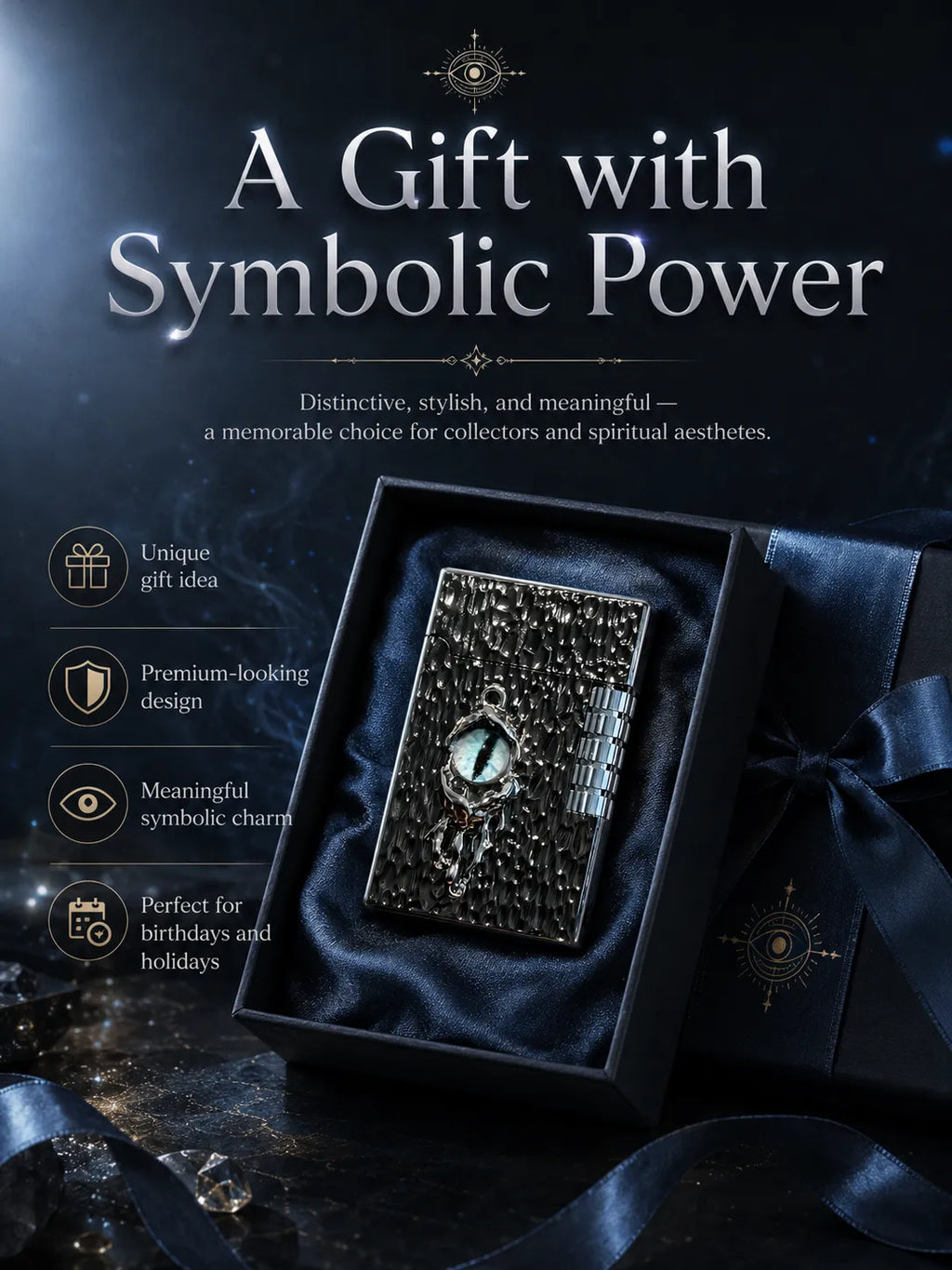 Azure Gaze Energy – Black Dragon Eye for Focus and Good Fortune