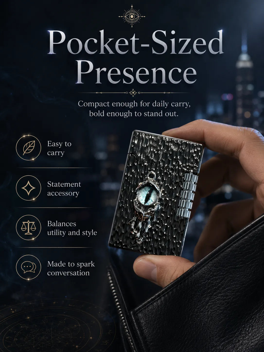 Azure Gaze Energy – Black Dragon Eye for Focus and Good Fortune