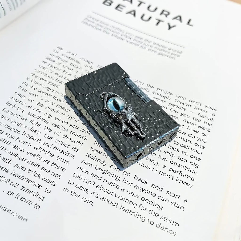 The Azure Gaze Lighter: metal lighter with azure Gaze Lighter. Subtle details, sharp mood, and built for routine carry.