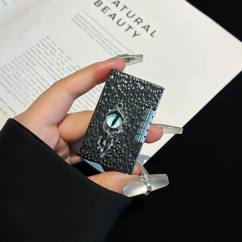 The Azure Gaze Lighter: metal lighter with azure Gaze Lighter. Subtle details, sharp mood, and built for routine carry.