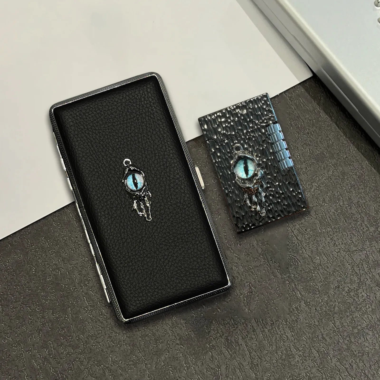 The Azure Gaze Lighter: metal lighter with azure Gaze Lighter. Subtle details, sharp mood, and built for routine carry.