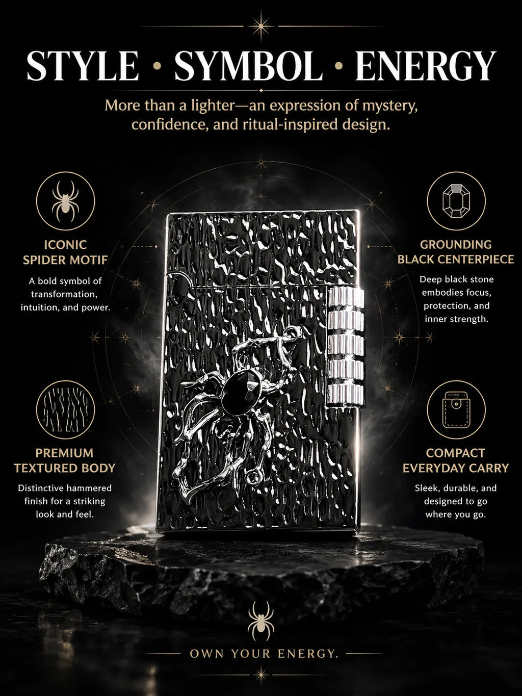Shadow Weaver Black Crystal Refillable Energy