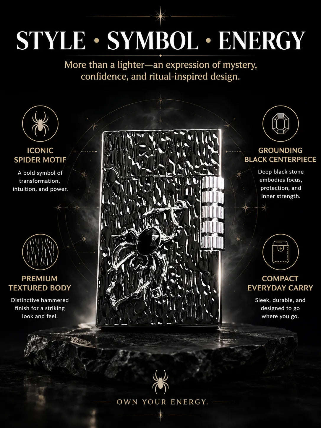Shadow Weaver Black Crystal Refillable Energy