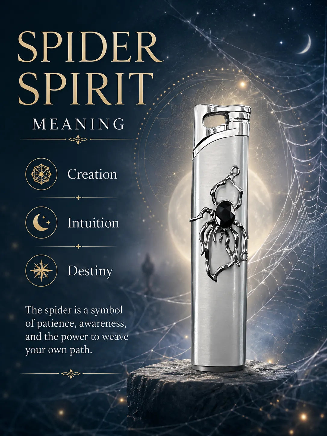 Neo-Arachnid Silver Refillable Focus and Good Fortune