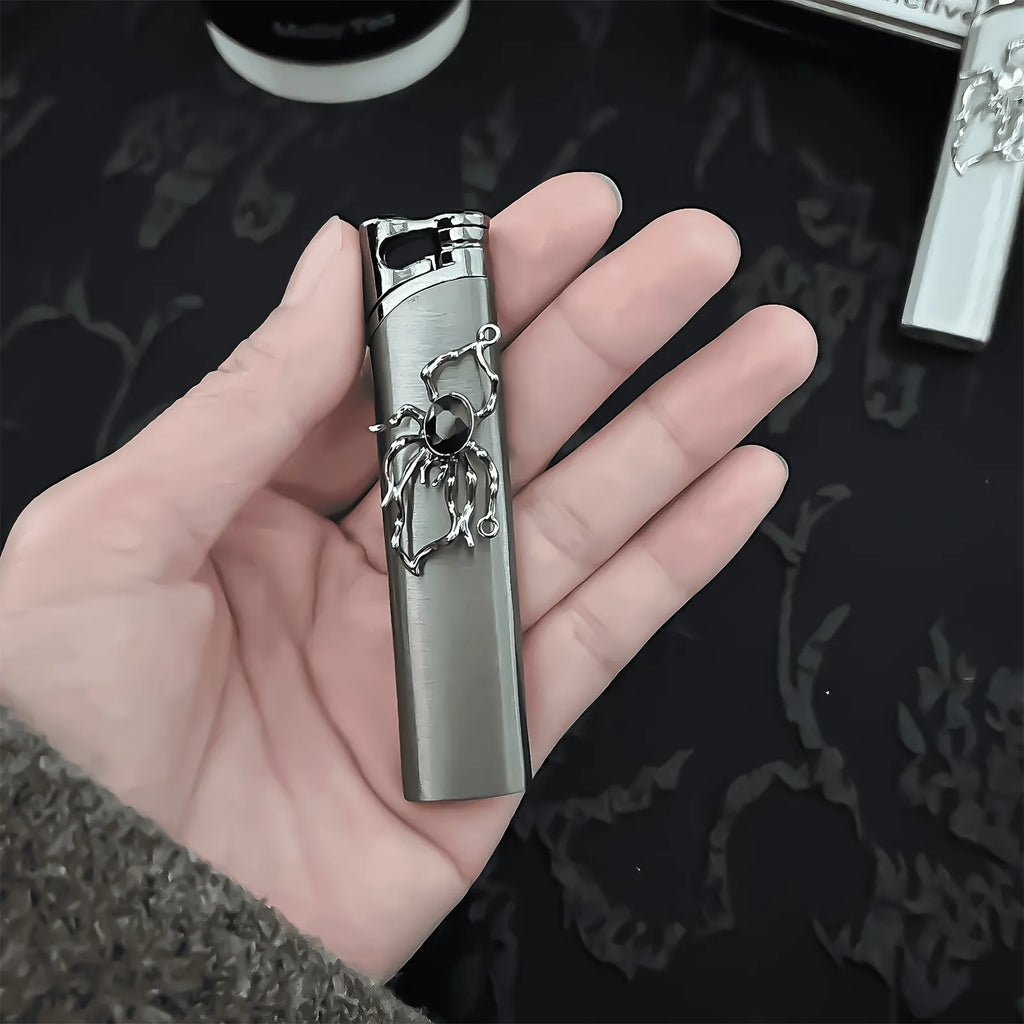 The Neo-Arachnid Silver Lighter—metal lighter with neo-Arachnid Silver Lighter.