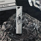 The Neo-Arachnid Silver Lighter—metal lighter with neo-Arachnid Silver Lighter.