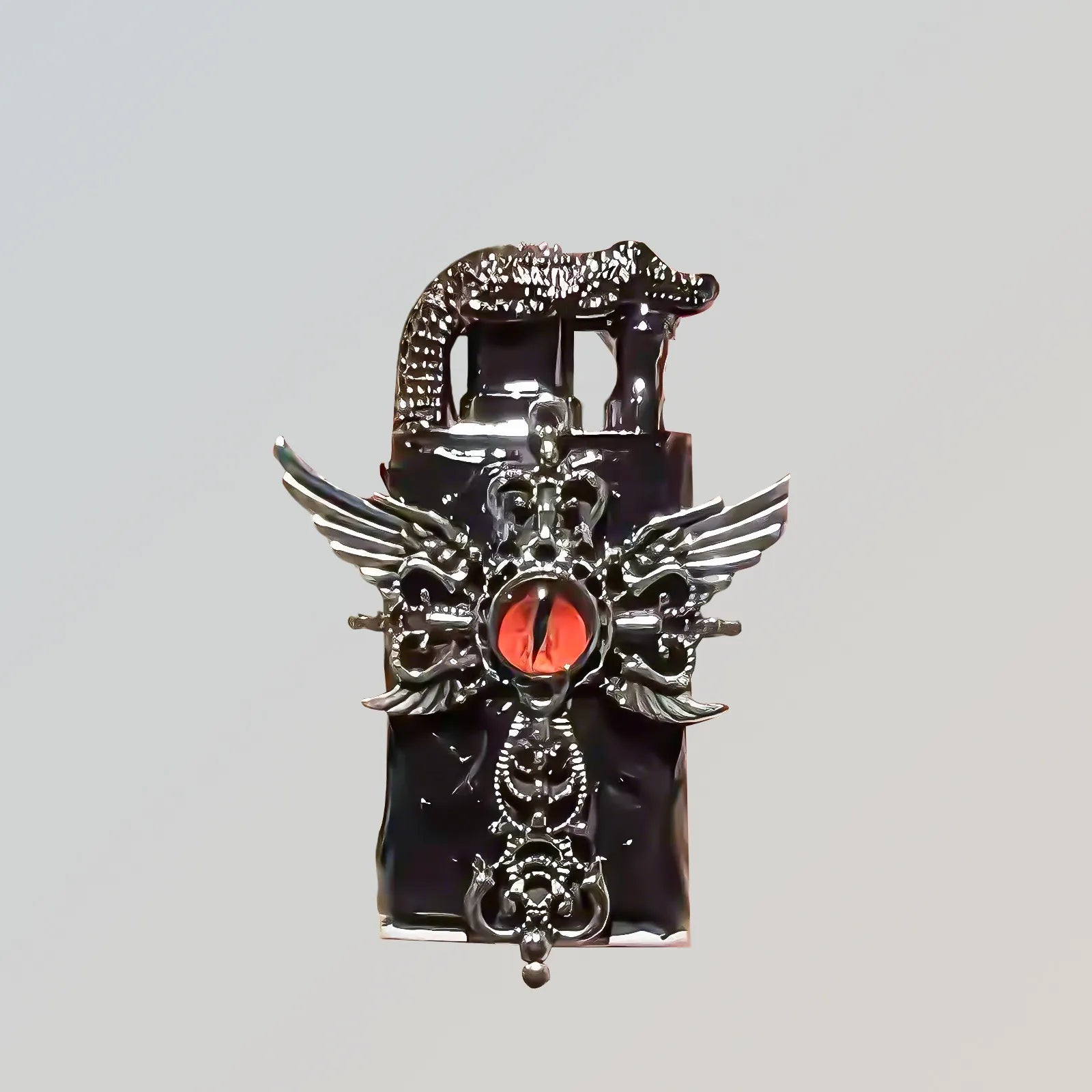 The Fallen Seraphim Flame—accessory with fallen Seraphim Flame. Sleek, dark vibe and easy to carry every day.