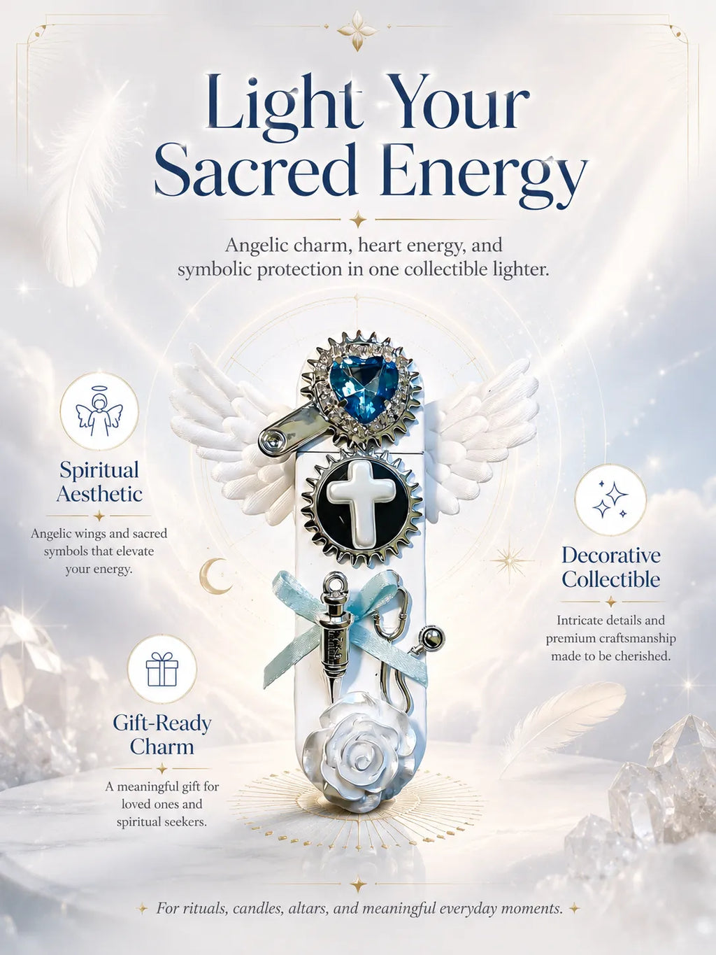 Seraphim Prescription White Angel Wing Flame for Healing and Protection